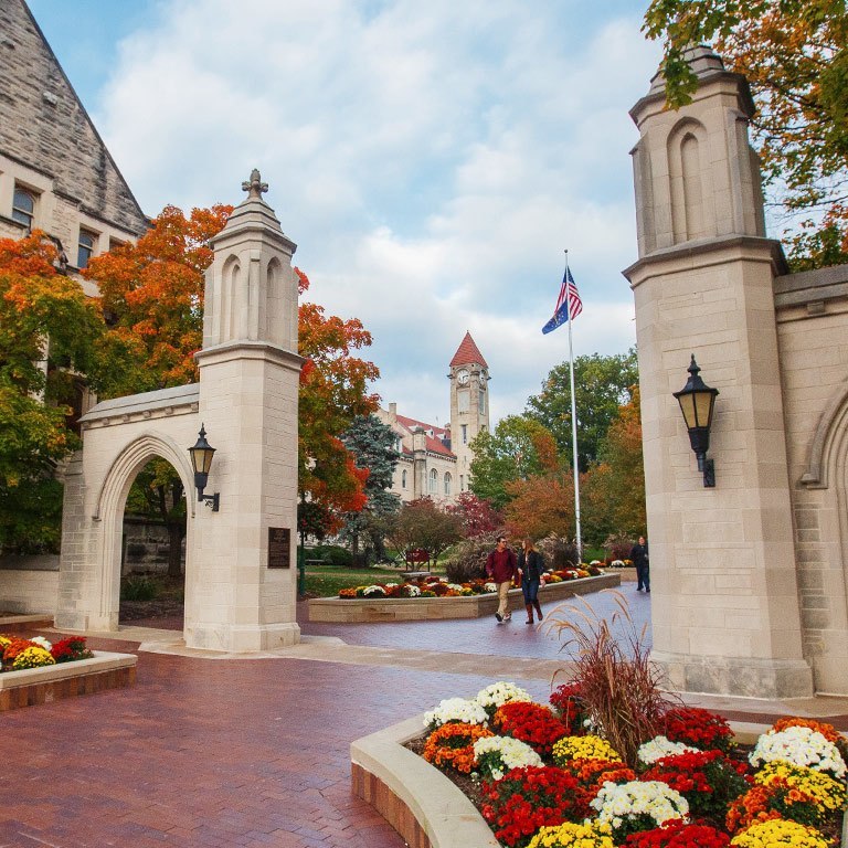 Indiana University in the fall. Photo from: https://www.iu.edu/campuses/index.html